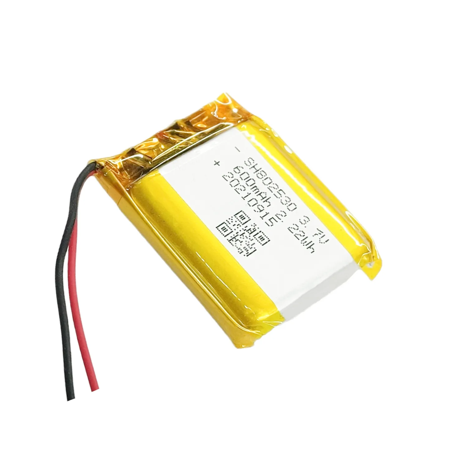 Factory price Li Polymer Battery 802530 3.7V 600mAh Lipo Batteries for smart watch headphone tracking devices