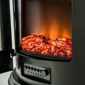 <span class=keywords><strong>Chimenea</strong></span> <span class=keywords><strong>eléctrica</strong></span> de fuego, calentador panorámico curvo independiente, tipo portátil - Product Image 4