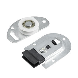 Roue de porte coulissante en bois, 1 pièce, Rail de voyage pour armoire, poulie de porte en bois sans inclinaison - Product Image 5