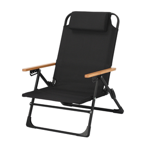 Customized OEM Outdoor Foldable Angle Adjustable Ultralight High Back Comfortable Relax Camping <b>Floor</b> <b>Chairs</b> With Pillow - Product Image 1