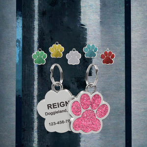 Etiqueta de Identificación para Perro de Metal de Lujo, Resistente al Agua, con Hebilla, Personalizable con Grabado Láser, Etiquetas con Nombre de Mascota - Product Image 3