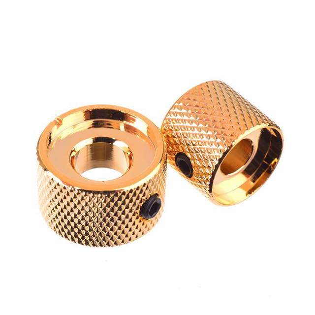 Металлические ручки, точные накатанные ручки для басов с позолоченным покрытием