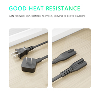 Câble d'alimentation CA 110 V à 2 broches certifié conforme aux normes américaines pour chargeur d'ordinateur portable