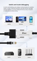 Dtech Durable USB/RS232/485 a BT Adaptador de puerto serie inalámbrico