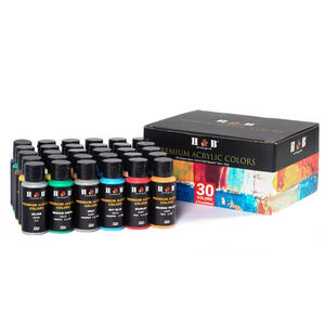 Ensemble de peinture <span class=keywords><strong>acrylique</strong></span> 30 couleurs Pigments acryliques à haut débit pour la peinture <span class=keywords><strong>acrylique</strong></span> fluide pour la peinture sur poterie Modélisation artistique - Product Image 6