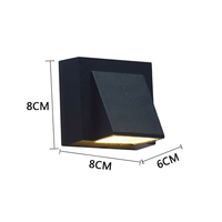Lampe murale LED extérieure moderne et simple, étanche, pour cour, portail, terrasse, balcon, jardin