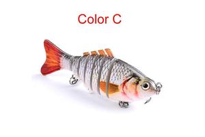 Señuelo <span class=keywords><strong>de</strong></span> Pesca <span class=keywords><strong>de</strong></span> 10cm, 15,5g, ojos 3D, 6 segmentos, señuelo duro realista, Crankbait, Wobblers <span class=keywords><strong>de</strong></span> hundimiento, 2 anzuelos, cebos <span class=keywords><strong>de</strong></span> Pesca - Product Image 4