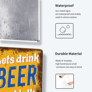 Insegna in Metallo Retrò Personalizzata, Decorazione da Parete per Bar, Caffè, Garage, Fattoria, Casa, Ufficio, Man Cave, Stile Vintage - Product Image 5