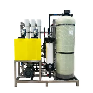 Sistem pengolahan air garam 1000LPH Unit pemurni air Osmosis terbalik