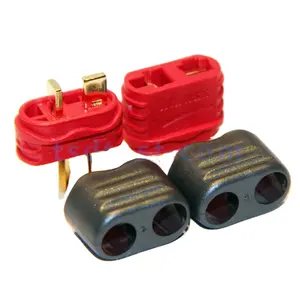 Sheathed T Plug Connectors Dean Style with Protection Cover for RC Battery ESC Motor Controller