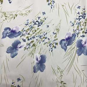 Gaya lukis tangan bunga populer kain cetak digital ramah lingkungan anyaman 100% poliester faux asetat kain dicetak satin - Product Image 4