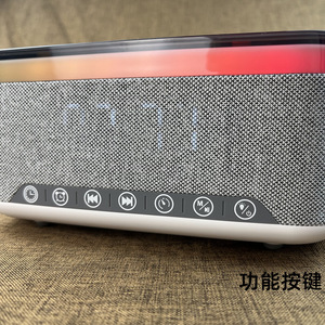 Haut-parleur portable sans fil à batterie de 10 W avec éclairage LED RVB, <span class=keywords><strong>radio</strong></span> FM, prise en charge de la carte mémoire, réveil - Product Image 3