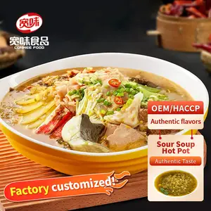 Chinese Fabriek Voedsel Zuurkool Saus Vis Kruiden Chinese Smaak Pittige Zuurkool Vis Vlees Groente Specerijen