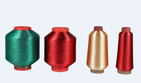 Hilo metálico de poliéster a precio de fábrica Popular tipo MH MX hilo metálico Lurx 12 MIC 1/110 "75D hilo de bordado