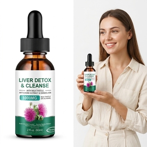 VitaSpring OEM Gotas Líquidas Desintoxicantes para el Hígado, Suplemento Adelgazante de Cardo Mariano, Etiqueta Privada, Gotas Naturales para la Desintoxicación del Hígado - Product Image 1