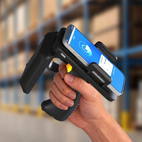 Lector RFID UHF Portátil Idata Q3000 con Chip Impinj E710, Rango de Lectura de 30 m, Escáner de Códigos de Barras 1D y 2D para Gestión de Activos