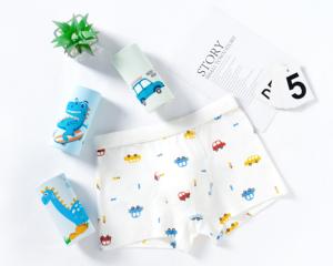 Shorts de <span class=keywords><strong>Boxer</strong></span> Carrés en Coton Spandex Respirant Antibactérien Motif <span class=keywords><strong>Animal</strong></span> Mignon Garçons 2-15 Ans 4 Couleurs Utilisation 4 Saisons - Product Image 4