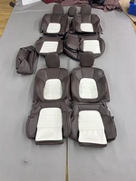 Sport PU Carbonfaser-Leder Wasserdichte Autositzbezüge Komplettset Innenausstattung Dekoration Kissen Premium für Porsche