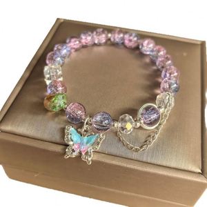 Exquisite Fashion Y2K Sweet <b>Beaded</b> Blossom <b>Bracelet</b> for Women Elegant Butterfly Crystal <b>Beaded</b> <b>Bracelet</b> Girl Party Jewelry Gift - Product Image 6