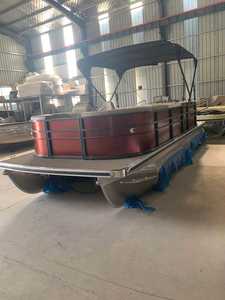 Botes Pontón Personalizados de 15 pies/17 pies/19 pies/21 pies/23 pies/25 pies/27 pies/29 pies, Bote Pontón de Aluminio para Fiestas - Product Image 2