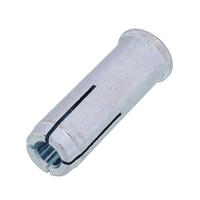 Ancrage à expansion interne en acier au carbone zingué, capacité 25 lb, filetage M8, tête ronde, pour béton