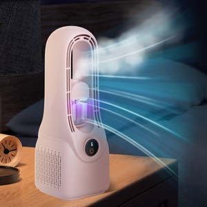 OWNSWING Ventilateur de bureau électrique portable sans lame Ventilateur de refroidissement de l'air Humidificateur de pulvérisation d'eau Ventilateur de bureau - Product Image 5