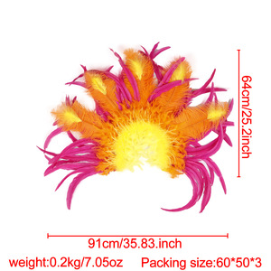 Châle <span class=keywords><strong>en</strong></span> plumes extra large pour femme adulte, accessoire de costume de cosplay d'Halloween, couleur personnalisable, confortable - Product Image 6