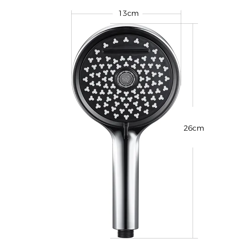 GEE-N Bán Buôn ABS Lớn Vòng Bảng Điều Chỉnh Đa Chức Năng Súng Grey Shower Head Tay Cầm Tay Đầu Vòi Hoa Sen