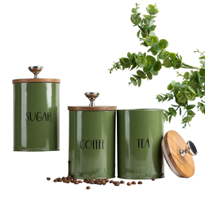 With Green Powder Coat Finished Iron Can Storage Box Aromatherapy Container For Candle Jar Tinplate Metal Tea Pot & <b>Kettle</b> - Product Image 4