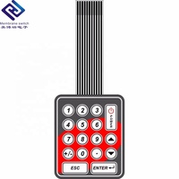 Custom Membrane Switch Industrial Keypad Keycap PET PC Material Waterproof Eco-friendly HMI Application Clear Transparent Window