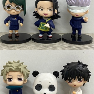 6 pièces/ensemble 8 cm Jujutsu Kaisen Itadori Yuji Figurines de dessin animé Fushiguro Megumi Kugisaki Nobara Figurine d'anime en PVC à collectionner - Product Image 3