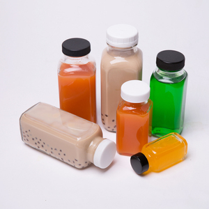 Vente en gros Bouteilles d'échantillon de boisson de jus en verre carré transparent de 2oz 60ml avec bouchon - Product Image 3