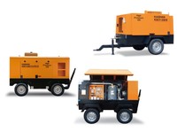 Kaishan kscy-220/8 200 cfm 8bar machine de compresseur d'air à vis de moteur diesel mobile avec roues pour le forage minier