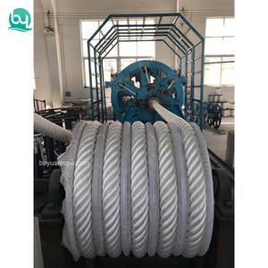 Corde en <span class=keywords><strong>polyamide</strong></span> multifilament à 12 brins, corde en nylon solide de 40 mm 70 mm, corde d'amarrage synthétique pour l'emballage lourd maritime, caractéristique souple - Product Image 6