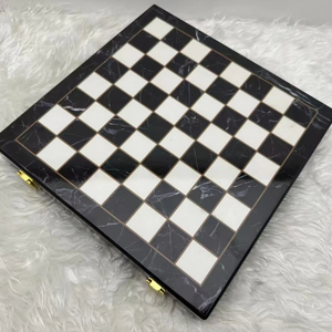 High Quality Marble Style <strong>Chess</strong> <strong>Set</strong> with 12 Inches and 2.2-inch <strong>Metal</strong> <strong>Chess</strong> Pieces - Product Image 6