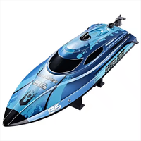Bateau de course LED 2,4 GHz 25KM/H pour enfants et adultes avec batterie rechargeable