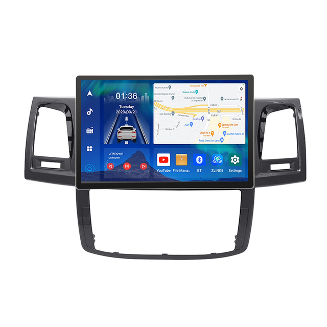 13.3 Inch Android Navigation for Toyota Fortuner HILUX Revo Vigo 2005-2014 Multimedia Player Auto Radio GPS Android