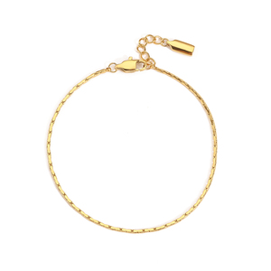 EManco Bijoux fins <span class=keywords><strong>Bracelet</strong></span> en or 18 carats minimaliste étanche pour hommes <span class=keywords><strong>Bracelet</strong></span> à maillons en <span class=keywords><strong>fil</strong></span> d'acier inoxydable 316 pour hommes - Product Image 3