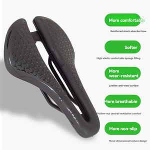 Meilleures ventes <span class=keywords><strong>Selle</strong></span> de vélo en cuir PU imprimé en 3D Légère Respirante Coussin creux respirant <span class=keywords><strong>Course</strong></span> sur route Exercice - Product Image 3