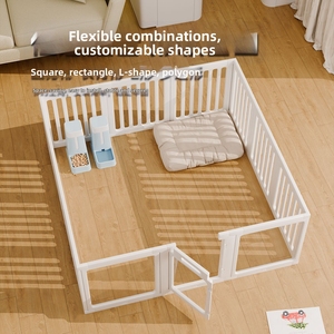 Recinto per Cani e Gatti 8+2 80*90*60cm, Moderno e Pieghevole, in Plastica, con Porta di Sicurezza, per Interni ed Esterni, Portatile - Product Image 3