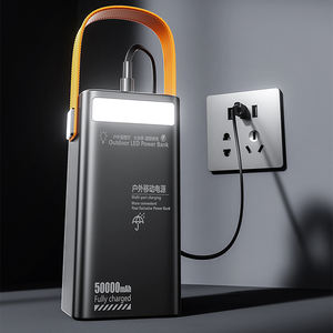 ลดราคา! พาวเวอร์แบงค์สำหรับแล็ปท็อป ความจุสูง 50000mAh 100W 22.5W ช่องเสียบ Type-C คู่ พร้อมไฟ LED สำหรับแคมป์ปิ้งกลางแจ้ง - Product Image 3