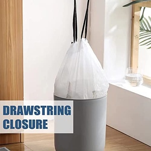 Sac poubelle rose personnalisé jetable avec cordon de serrage, épais, pour cuisine domestique, en rouleau de plastique - Product Image 4