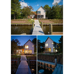 Villa moderna con estructura de acero ligero, terraza de madera y diseño de jardín para uso residencial - Product Image 4
