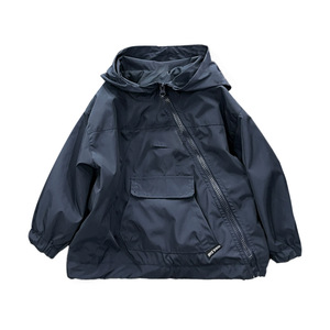 <span class=keywords><strong>Blouson</strong></span> Bomber Unisexe pour Enfants, Nouveau Modèle Printemps 2026, Coupe-Vent Fonctionnel à Capuche, Style Streetwear, Tenue Printanière Cool pour Petit Garçon - Product Image 1