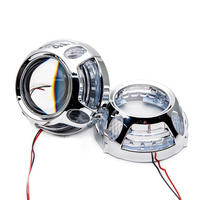 Cache-projecteur Panamera-R 3,0 pouces avec anneau LED, lumière blanche et jaune, couvercle de décoration de phare, accessoires de rétrofit HID Bi-LED