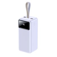 Batterie externe portable ultra-mince grande capacité 60000 mAh avec double port USB, sangle de suspension, charge rapide, affichage LED, PD 22,5 W Type-C