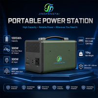 Generator LiFePO4 PEP-OM300 1005Wh 300W AC/Gelombang Sinus Murni + USB-A 12W 250W MPPT Tenaga Surya 10kg Ringkas untuk Cadangan Daya Luar Ruangan & Rumah