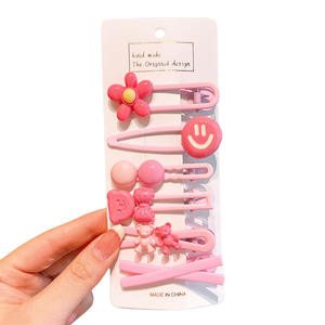 कस्टम नए डिजाइन मीठे गुलाबी बच्चों के बाल क्लिप सेट मीठे bbbangs बाल क्लिप सेट स्वीट बी बैंग्स हेयर क्लिप सेट - Product Image 6