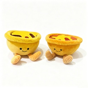 <b>Egg</b> Tart Plush <b>Toy</b> Pastry Plushie Food-Shaped Stuffed Animal Dessert-Themed Soft <b>Toy</b> PP Cotton Filling Halloween for 0-24 Months - Product Image 2