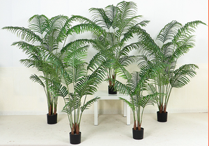 Plante artificielle en plastique <span class=keywords><strong>Dypsis</strong></span> Lutescens en pot, faux palmier décoratif d'intérieur, vente en gros - Product Image 2